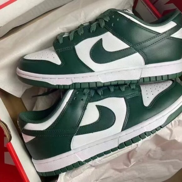 Nike Dunk Low "Team Green" - Michigan Green and White "DD1391-101" - Picture 5 of 11